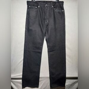 NWOT Levi's 505 Straight Leg Black‎ Wash Mens Jeans Size 36 X 32